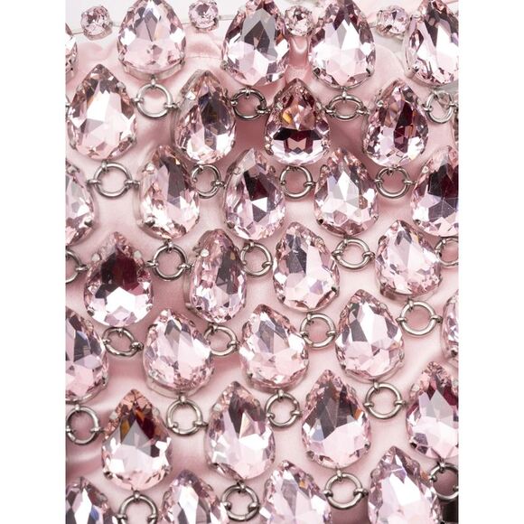 Self-Portrait Women Crystal Chainmail Mini Bag - Picture 5 of 6